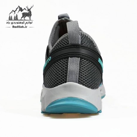 کفش رانینگ زنانه هومتو مدل humtto 610049B-1 رنگ خاکستری/آبی فیروزه ای