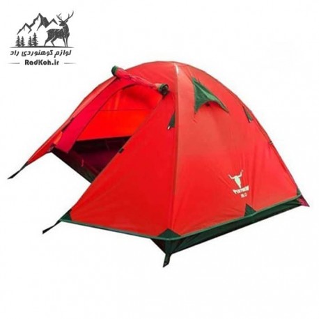 چادر سه نفره کله گاوی مدل PNK K2003 رنگ قرمز