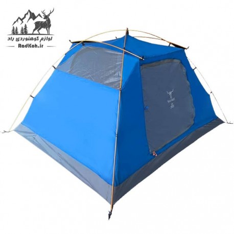 چادر کوهنوردی 4-3 نفره کله گاوی مدل PNK k2021 A رنگ آبی
