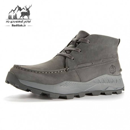کفش ساق بلند مردانه هامتو مدل 210738A-2 رنگ خاکستری تیره