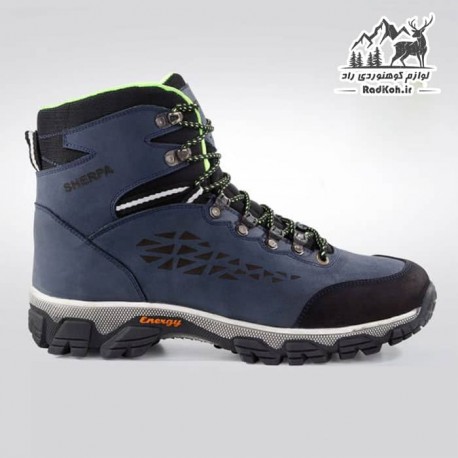 کفش کوهنوردی شرپا مدل انرژی رنگ سرمه‌ای