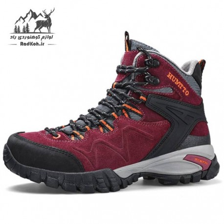 کفش پیاده روی زنانه هامتو مدل 210350B-3 رنگ زرشکی