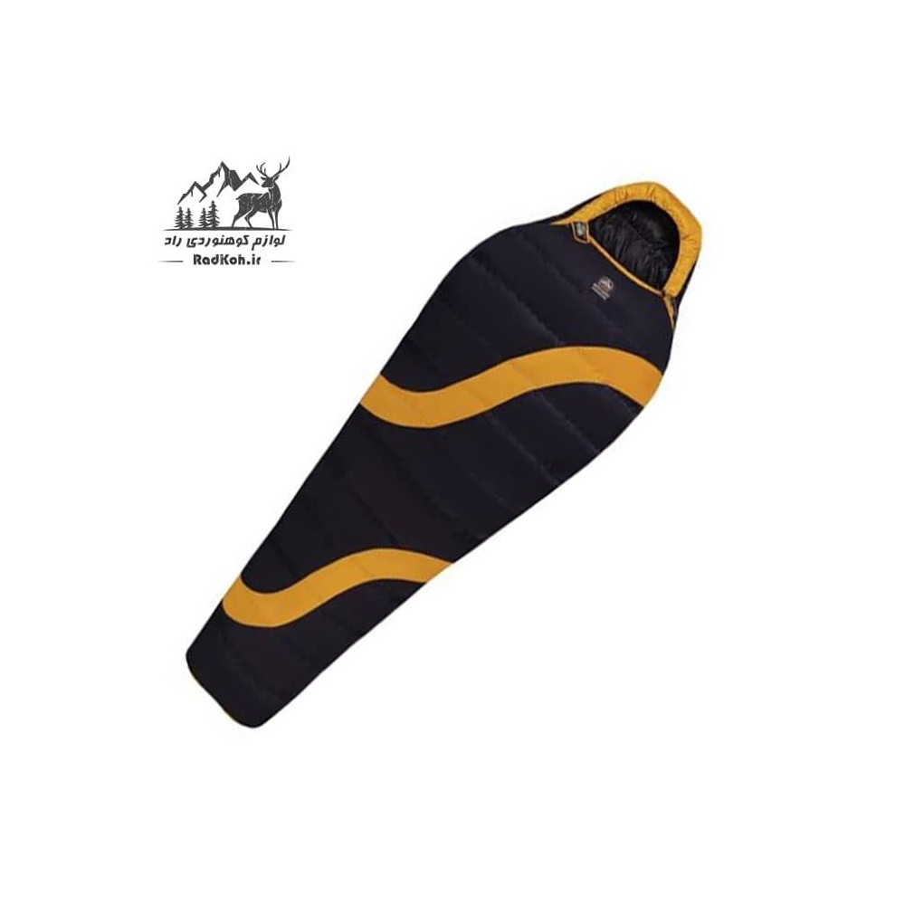 کیسه خواب پر کوهنوردی قایا مدل کامفورت لایت 550 رنگ زرد/مشکی