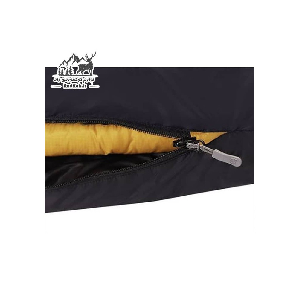 کیسه خواب پر کوهنوردی قایا مدل کامفورت لایت 550 رنگ زرد/مشکی