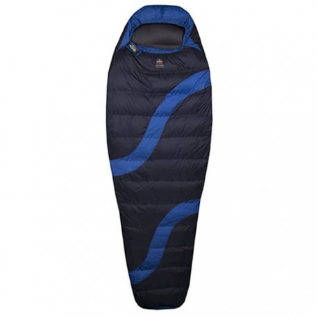 کیسه خواب پر کوهنوردی قایا مدل کامفورت لایت 550 رنگ آبی نفتی/مشکی