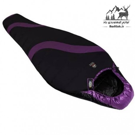 کیسه خواب پر کوهنوردی قایا مدل کامفورت لایت 550 رنگ بنفش