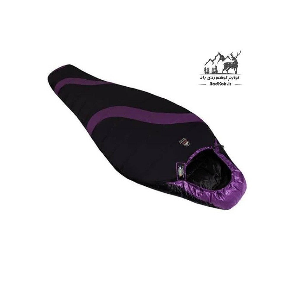 کیسه خواب پر کوهنوردی قایا مدل کامفورت لایت 550 رنگ بنفش
