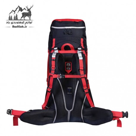 کوله پشتی کوهنوردی 50+10 لیتری قایا مدل سانال رنگ قرمز