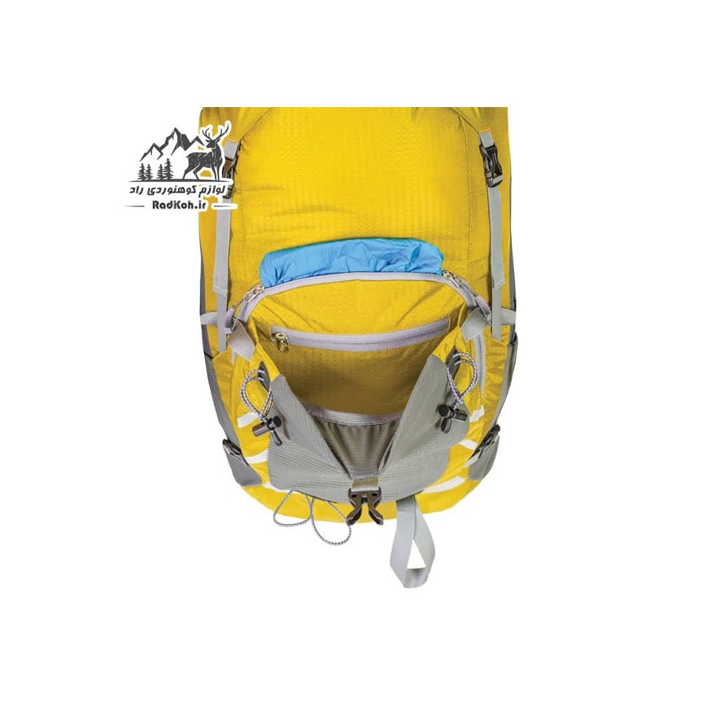 کوله پشتی کوهنوردی 40 لیتری قایا مدل دنیز رنگ زرد