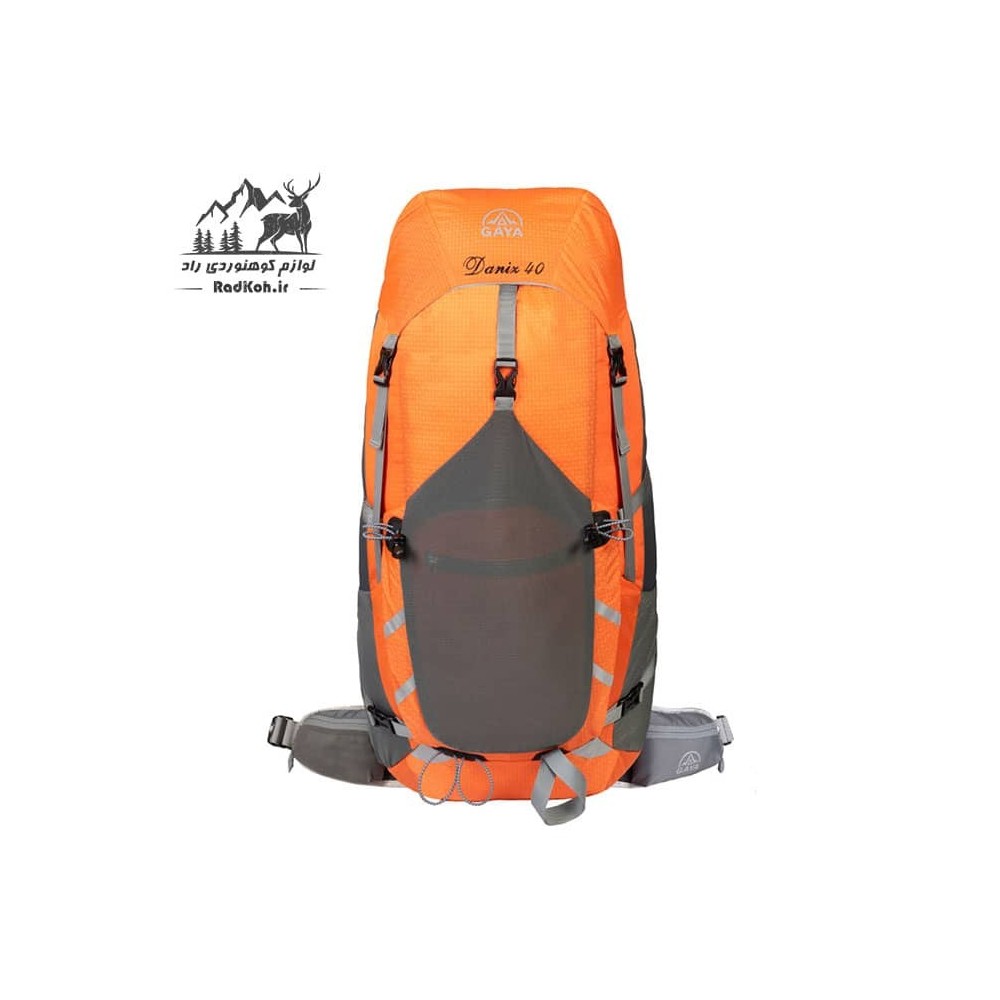 کوله پشتی کوهنوردی 40 لیتری قایا مدل دنیز رنگ نارنجی