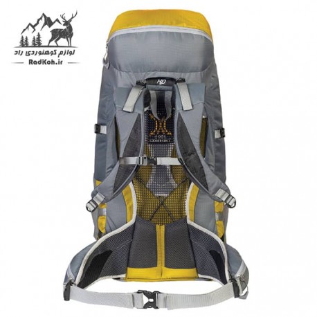 کوله پشتی کوهنوردی 40 لیتری قایا مدل دنیز رنگ زرد