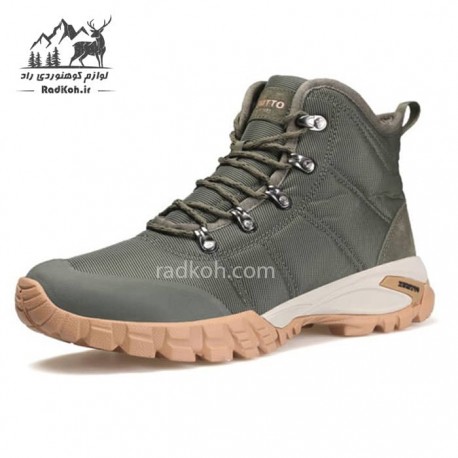 کفش پیاده روی مردانه هامتو مدل 220281A-3 رنگ سبز زیتونی