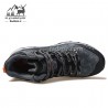 کفش طبیعت گردی مردانه هومتو مدل humtto 210696A-1 رنگ خاکستری تیره