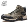 کفش کوهنوردی مردانه هامتو مدل 210696A-2 رنگ خاکی تیره