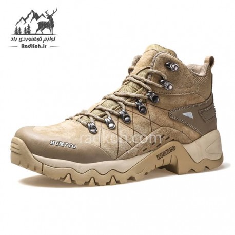 کفش کوهنوردی مردانه هامتو مدل 210696A-4 رنگ خاکی