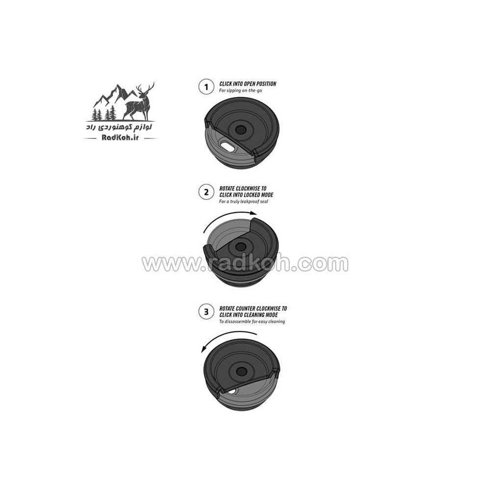 ماگ مسافرتی 470 میلی لیتری استنلی کلاسیک مدل stanley classic neverleak travel mug 0.47 L 