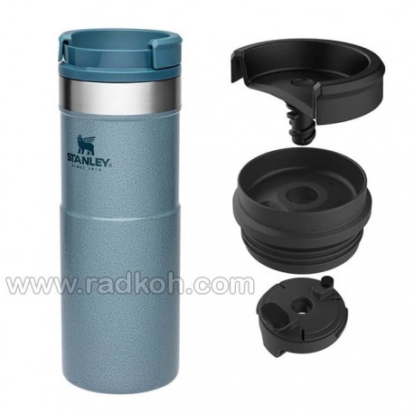 ماگ مسافرتی 470 میلی لیتری استنلی کلاسیک مدل stanley classic neverleak travel mug 0.47 L رنگ آبی
