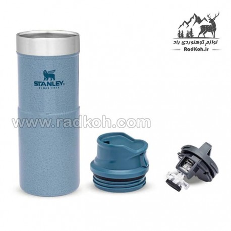 ماگ تریجر اکشن 350 میلی لیتری استنلی کلاسیک مدل stanley Classic Triggr Action Mug .35 L رنگ آبی یخی