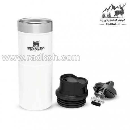 ماگ تریجر اکشن 350 میلی لیتری استنلی کلاسیک مدل stanley Classic Triggr Action Mug .35 L رنگ سفید