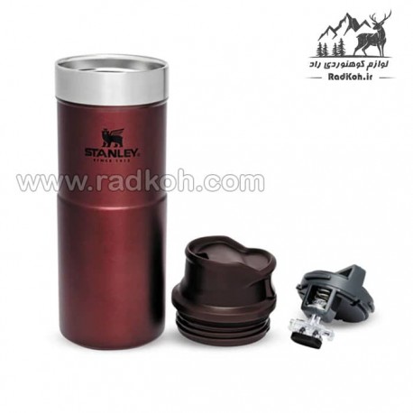 ماگ تریجر اکشن 350 میلی لیتری استنلی کلاسیک مدل stanley Classic Triggr Action Mug .35 L رنگ زرشکی