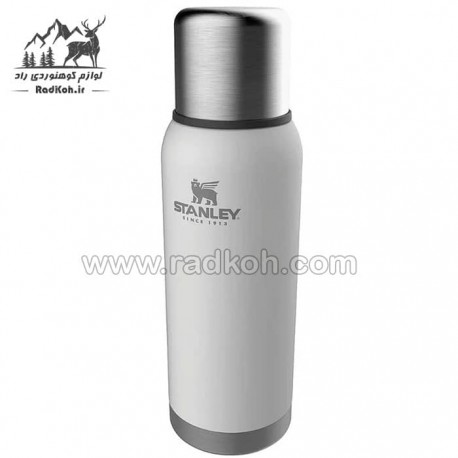 فلاسک بدنه وکیوم 1 لیتری استنلی  مدل stanley Vacuum Bottle 1.0L رنگ سفید