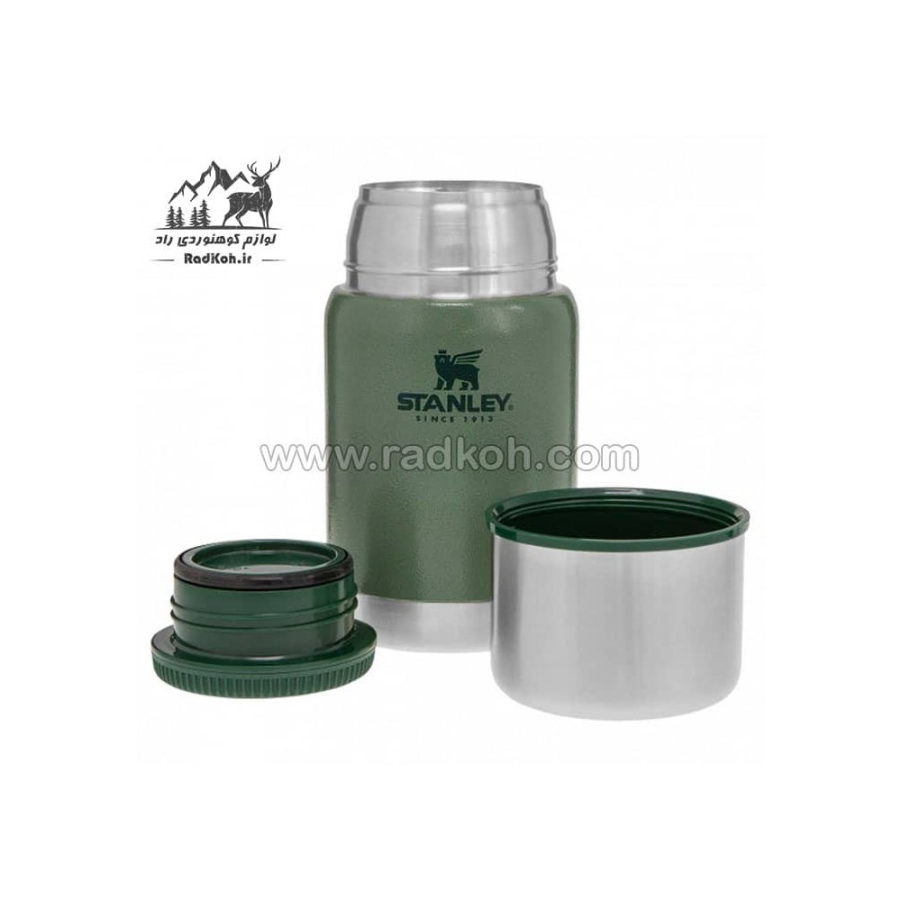 ظرف غذای وکیوم 700 میلی لیتر استنلی مدل stanley Vacuum Food Jar .70L رنگ سبز