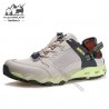 کفش پیاده روی مردانه هامتو مدل 630101A-2 رنگ کرم (بژ)/سبز فسفری