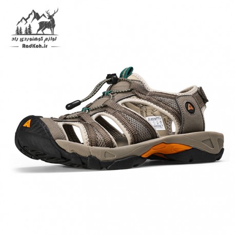 صندل کوهنوردی مردانه هامتو مدل 710452A-1 رنگ قهوه ای/کرمی