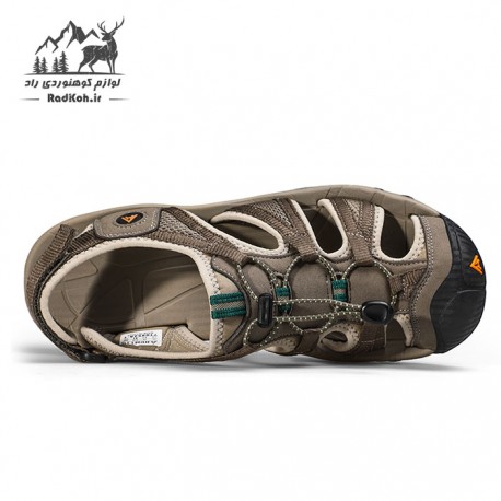 صندل پیاده روی مردانه هومتو مدل humtto 710452A-1 رنگ قهوه ای/کرمی