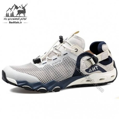کفش پیاده روی در آب مردانه هامتو مدل 610395A-1 رنگ سفید/بژ/سرمه ای