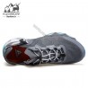 کفش رانینگ مردانه هومتو مدل humtto 610395A-4 رنگ خاکستری تیره/آبی فیروزه ای