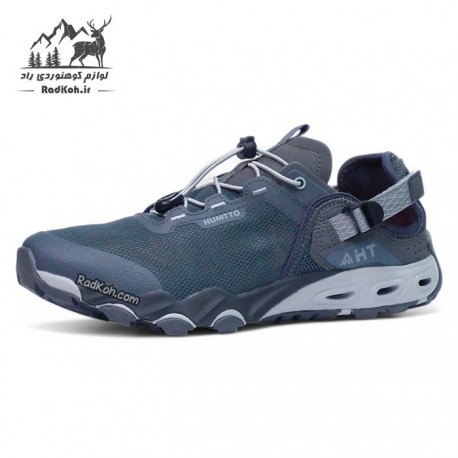 کفش صندل پیاده روی زنانه هامتو مدل 610395B-1 رنگ خاکستری تیره