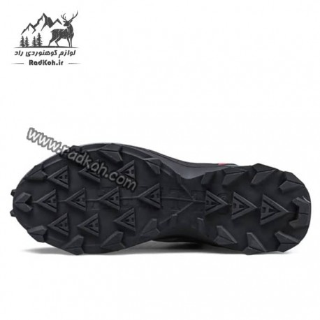 کفش دویدن و پیاده روی مردانه هامتو مدل 110378A-2 رنگ خاکستری تیره/مشکی