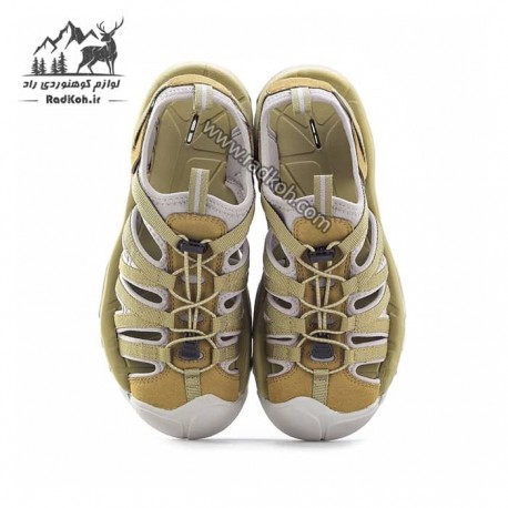 صندل پیاده روی جلو بسته مردانه اسنوهاک مدل SH-31 رنگ سبز/طوسی