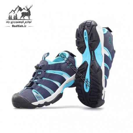صندل پیاده روی جلو بسته زنانه اسنوهاک مدل SE LIN SH-33 رنگ سرمه ای/آبی فیروزه ای