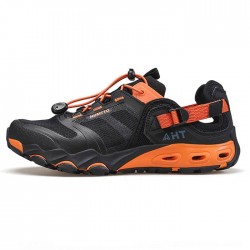  کفش صندل پیاده روی مردانه هامتو مدل 1-HUMTTO 630551A مشکی نارنجی