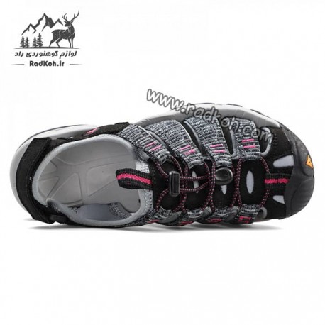صندل کوهنوردی زنانه هومتو مدل humtto 710445B-1 رنگ مشکی/طوسی