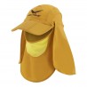 کلاه آفتابی سه تیکه اسنوهاک مدل Neck-Protection کد S3 رنگ زرد تیره