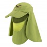 کلاه آفتابی سه تیکه اسنوهاک مدل Neck-Protection کد S3 رنگ سبز روشن