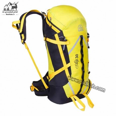 کوله پشتی کوهنوردی 30 لیتری قایا مدل آلپ رنگ زرد
