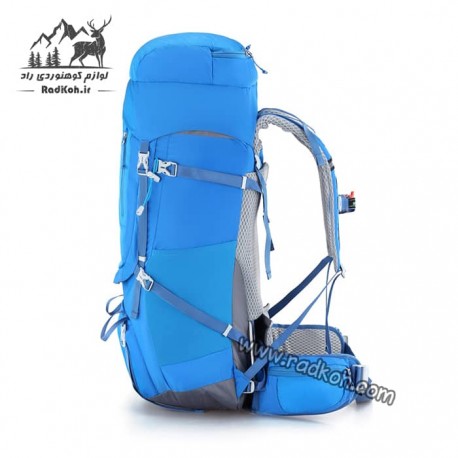 کوله پشتی مسافرتی 55+10 لیتری snowhawk Sirwan ka8074 رنگ آبی