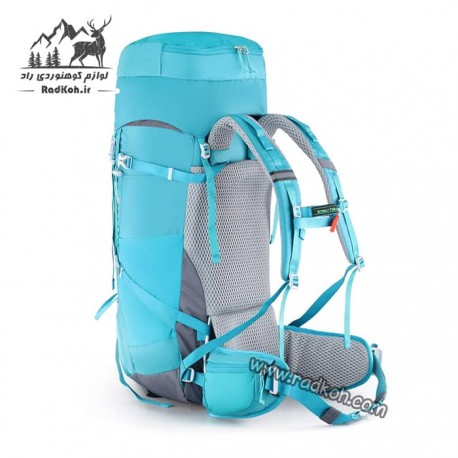 کوله پشتی کوهنوردی 55+10 لیتری snowhawk Sirwan ka8074 رنگ سبزآبی