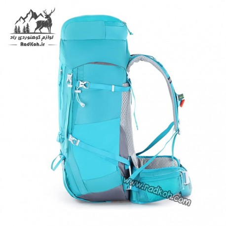 کوله پشتی کوهنوردی 55+10 لیتری snowhawk Sirwan ka8074 رنگ سبزآبی