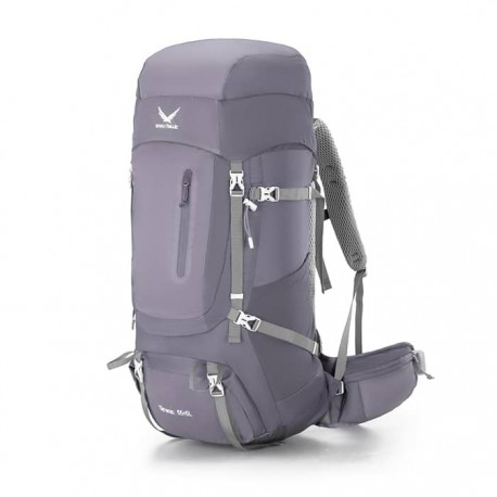 کوله پشتی کوهنوردی 55+10 لیتری snowhawk Sirwan ka8074 رنگ خاکستری