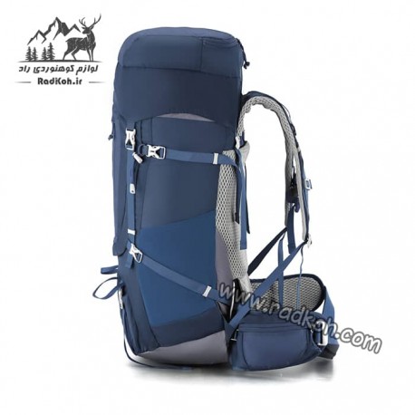کوله پشتی کوهنوردی 55+10 لیتری snowhawk Sirwan ka8074 رنگ سرمه ای