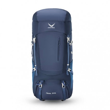 کوله پشتی کوهنوردی 55+10 لیتری snowhawk Sirwan ka8074 رنگ سرمه ای