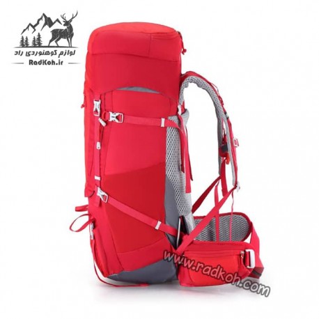 کوله پشتی مسافرتی 55+10 لیتری snowhawk Sirwan ka8074 رنگ قرمز