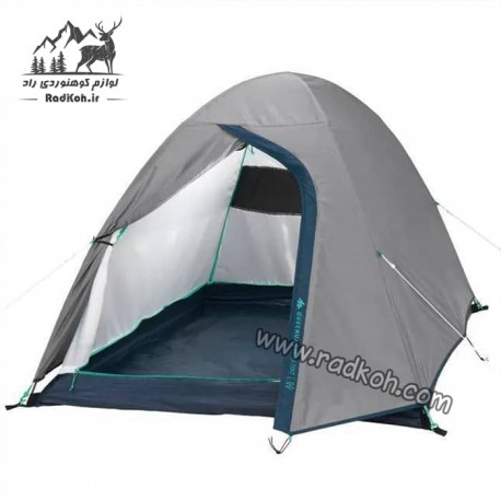 چادر مسافرتی 2 نفره کچوا (QUECHUA) رنگ خاکستری