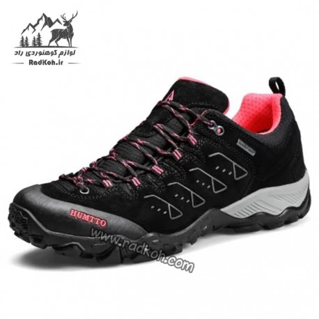 کفش کوهنوردی زنانه هامتو مدل 19066B-1 رنگ مشکی/قرمز