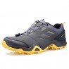 کفش مردانه هامتو مدل 130118A-2 رنگ خاکستری تیره/زرد